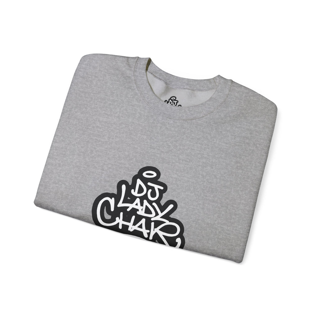 DJ Lady Char Logo Graphic Crew Neck Sweatshirt