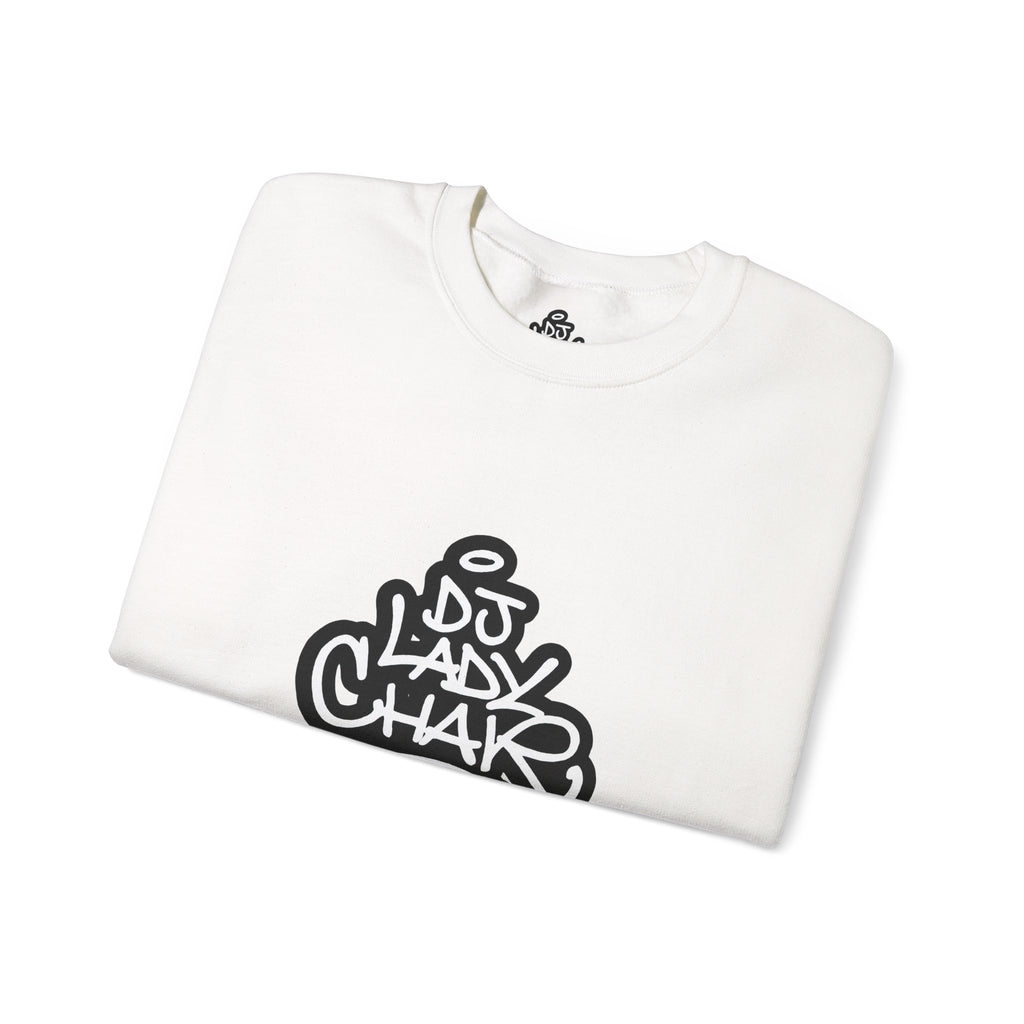 DJ Lady Char Logo Graphic Crew Neck Sweatshirt