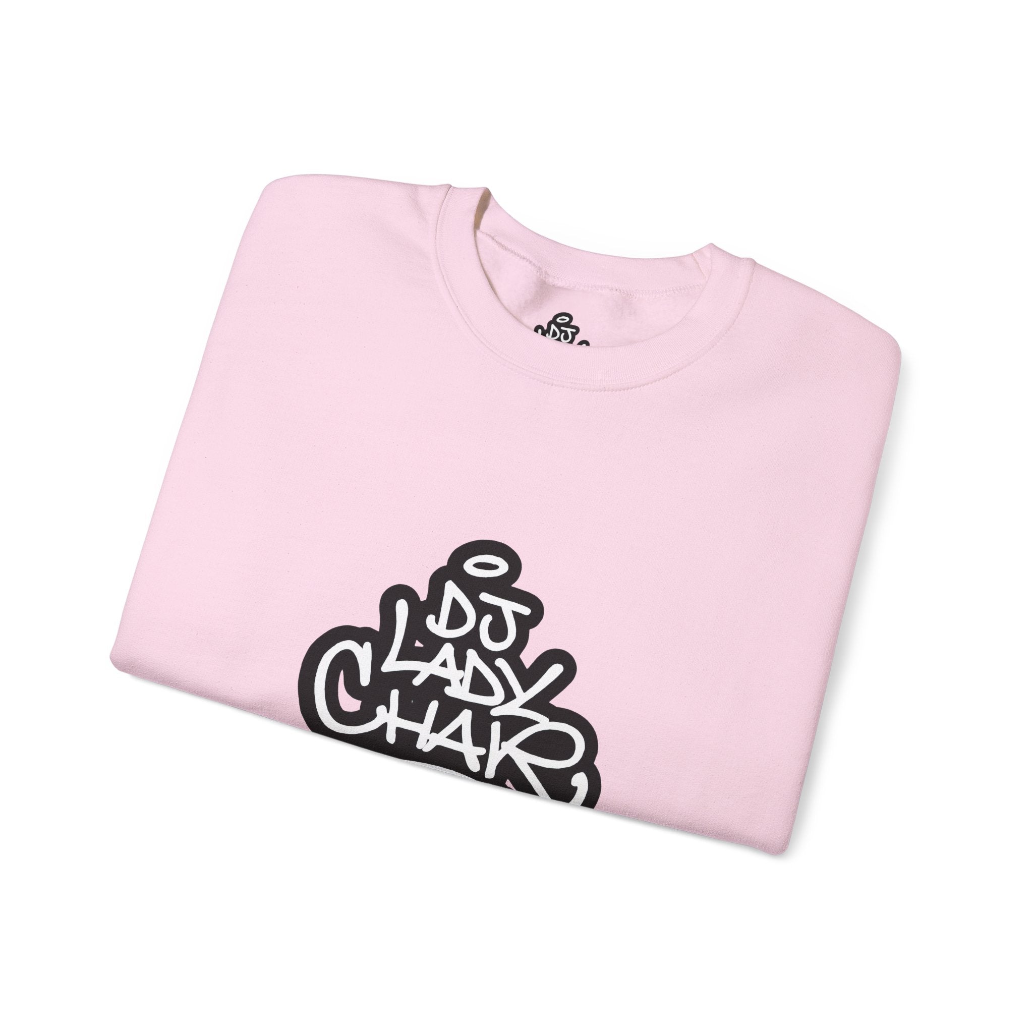 DJ Lady Char Logo Graphic Crew Neck Sweatshirt