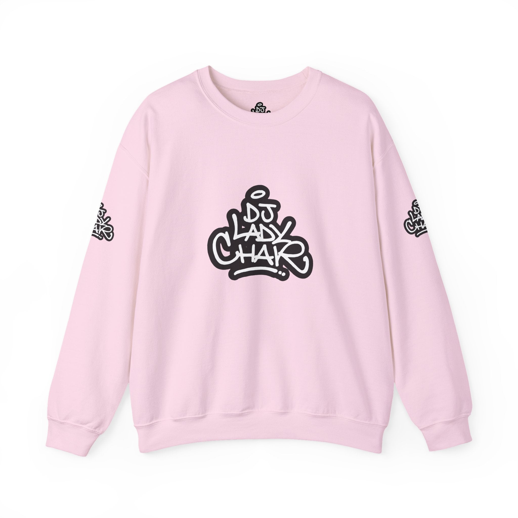 DJ Lady Char Logo Graphic Crew Neck Sweatshirt