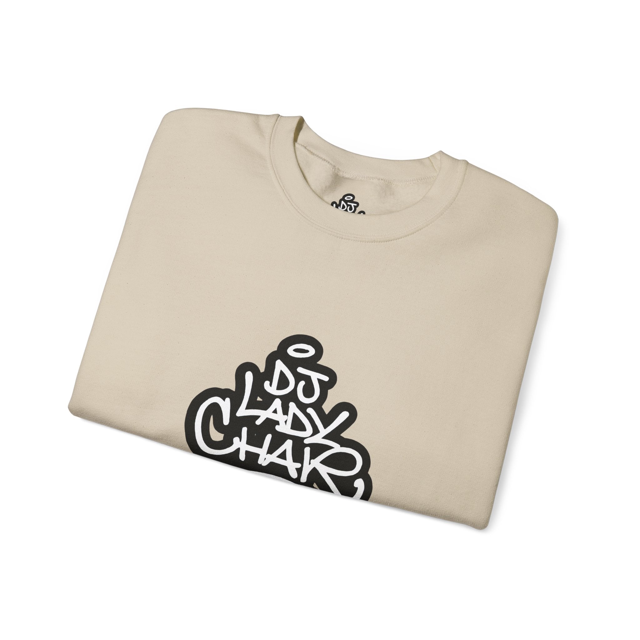 DJ Lady Char Logo Graphic Crew Neck Sweatshirt