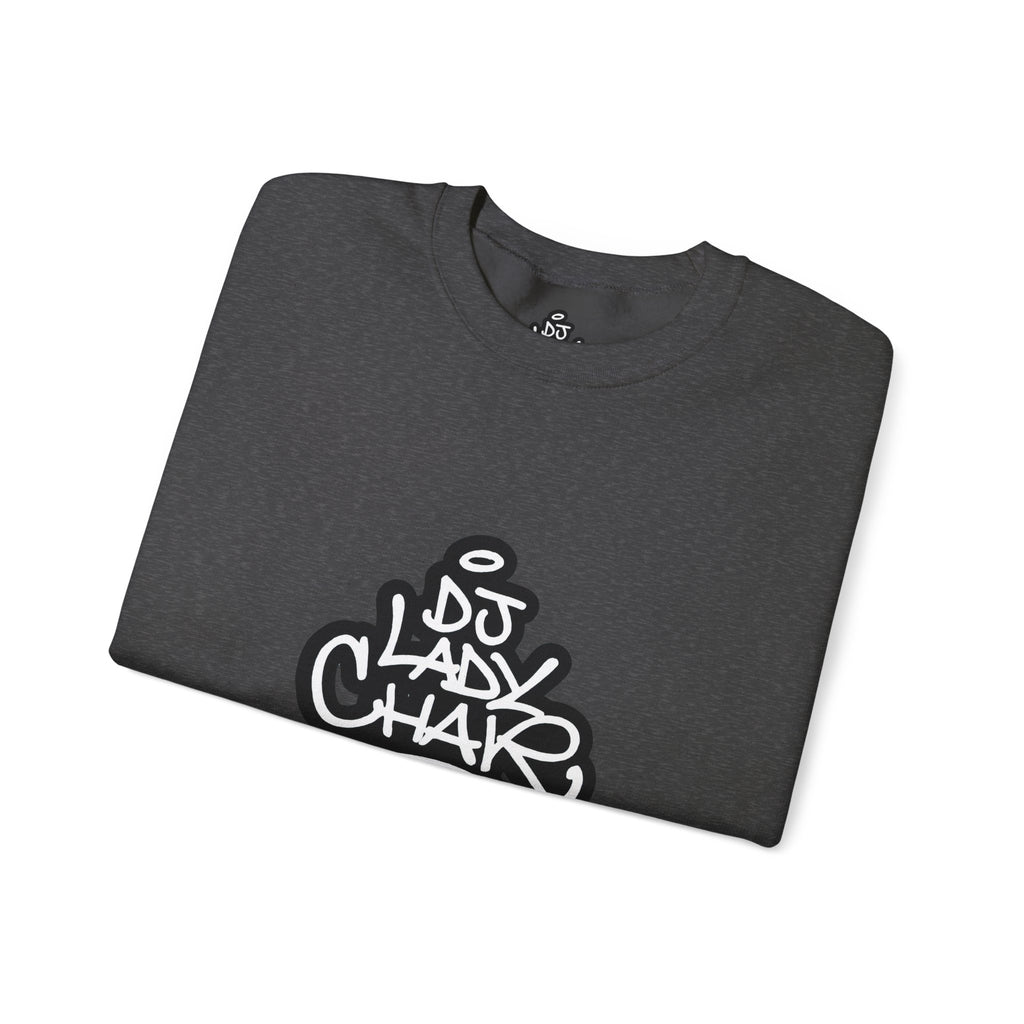 DJ Lady Char Logo Graphic Crew Neck Sweatshirt