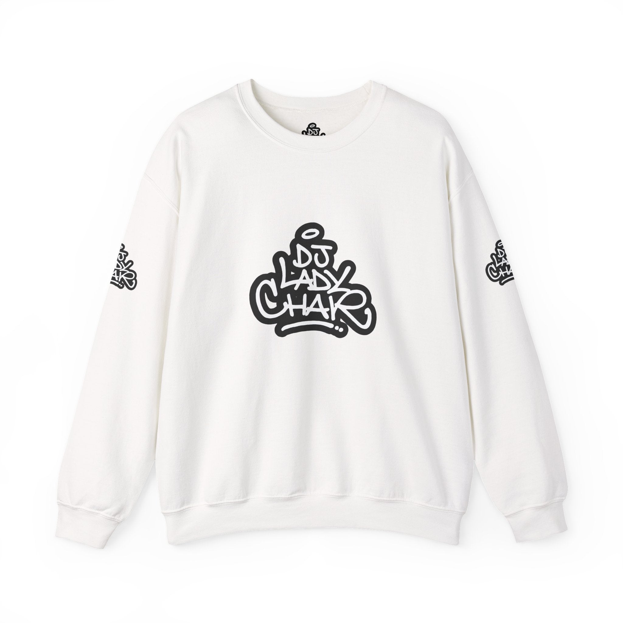 DJ Lady Char Logo Graphic Crew Neck Sweatshirt