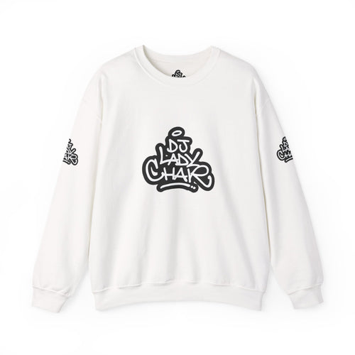 DJ Lady Char Logo Graphic Crew Neck Sweatshirt