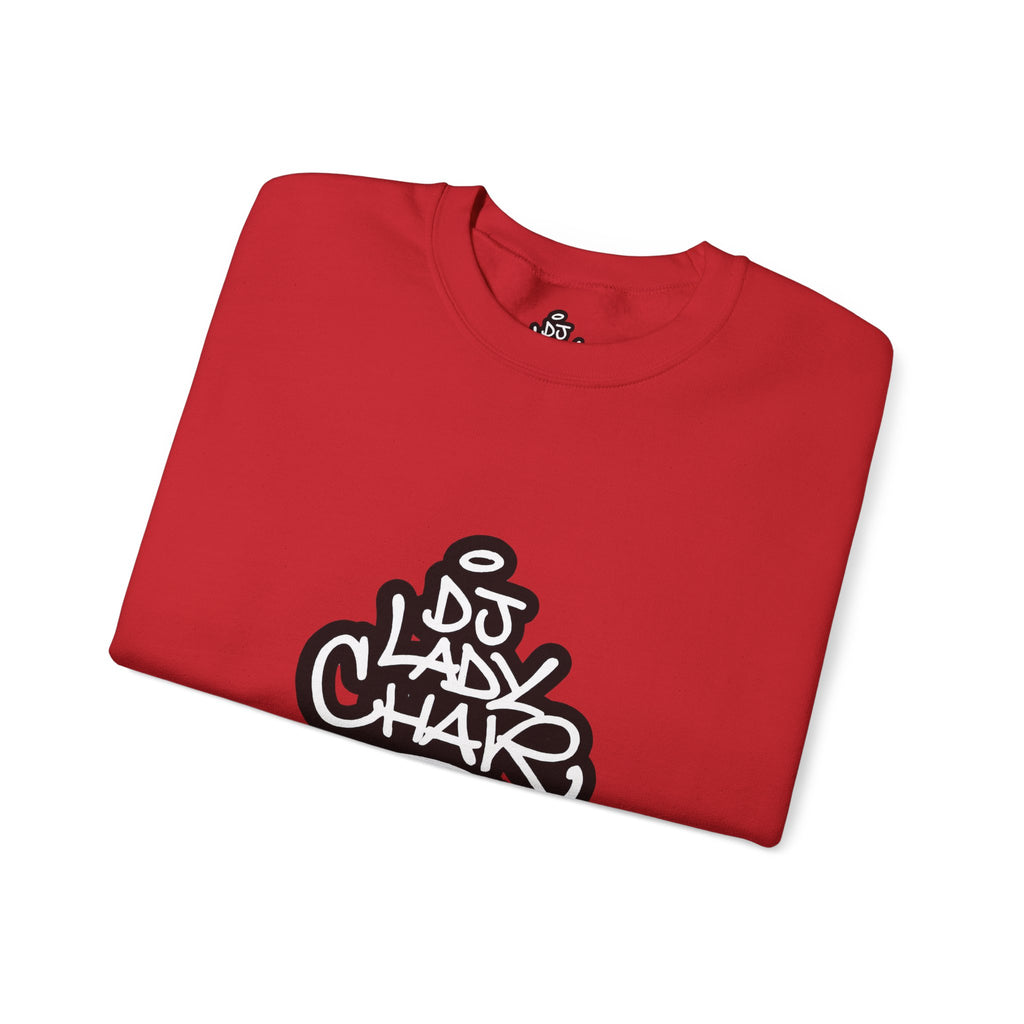 DJ Lady Char Logo Graphic Crew Neck Sweatshirt